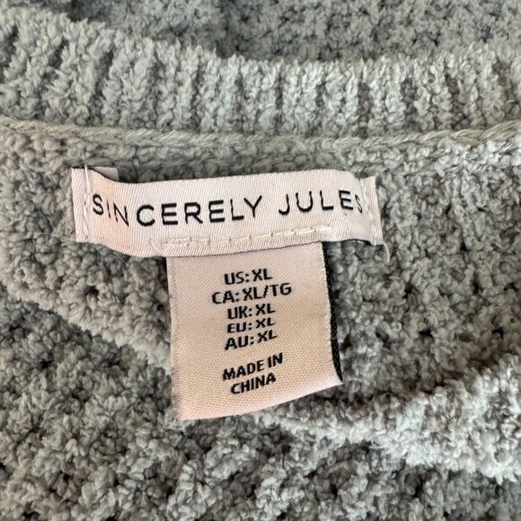 Sincerely Jules Green Boucle Pullover Top & Shorts Set X-Large - Picture 13 of 13